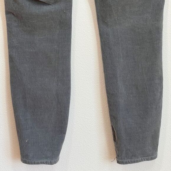 Pilcro Anthropologie High Rise Skinny Pants - 29 - Fine Corduroy Button Up Gray - Picture 13 of 16